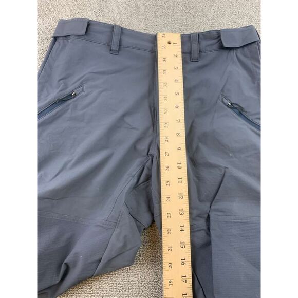 Patagonia Women 10 Gray Point Peak Trail Pants Hiking Nylon Blend Zip Pocket - Picture 5 of 13